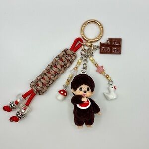 Monchhichi Handmade Bag Charm - Brown